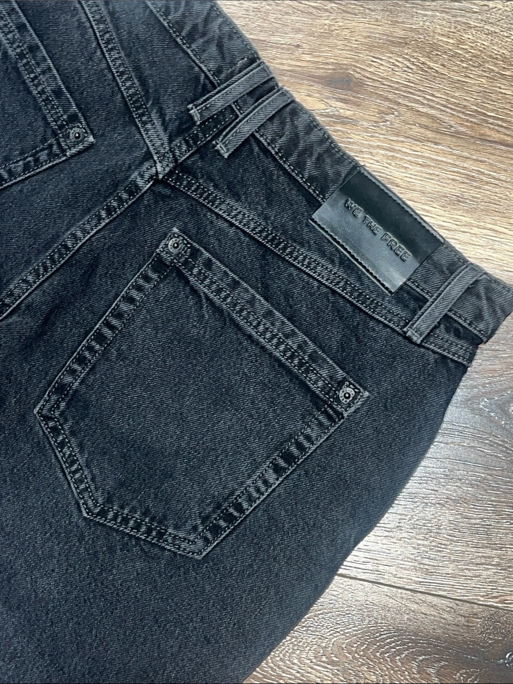 FREE PEOPLE We The Free Tennessee Low-Rise
Boyfriend Jeans Color: Hideaway Black - Picture 8 of 9